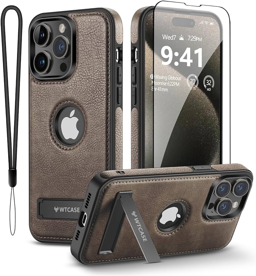 Amazon.com: WTCASE Magnetic for iPhone 15 Pro Max Leather